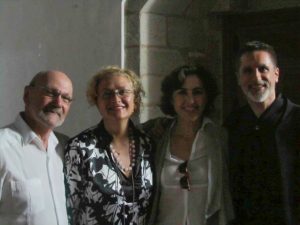 Luciano González Sarmiento, Marisa Blanes, Rosa Torres Pardo y Aurelio Viribay.